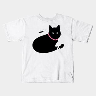 Cute black cat Kids T-Shirt